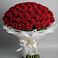 Букет 101 Красная роза Блэк Мэджик в Средней Елюзани