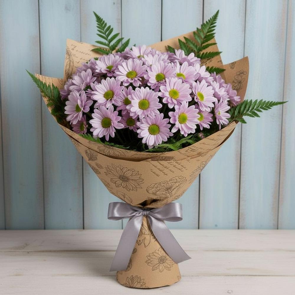 Букет цветов из: Хризантемы в Средней Елюзани