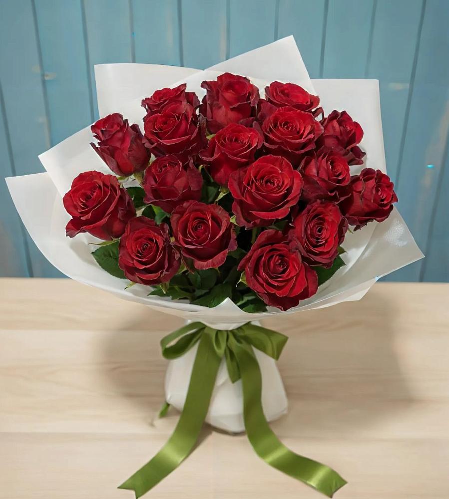 Букет Красные розы в Средней Елюзани