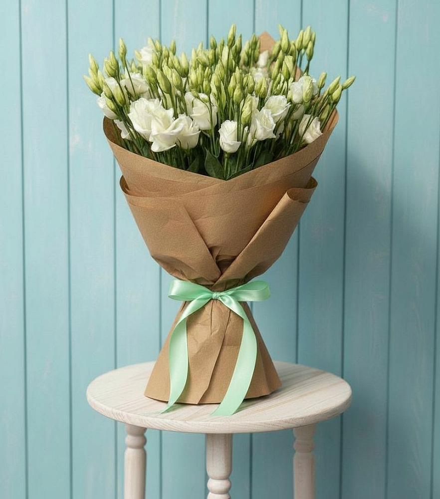 Букет цветов из: Лизиантусы в Средней Елюзани