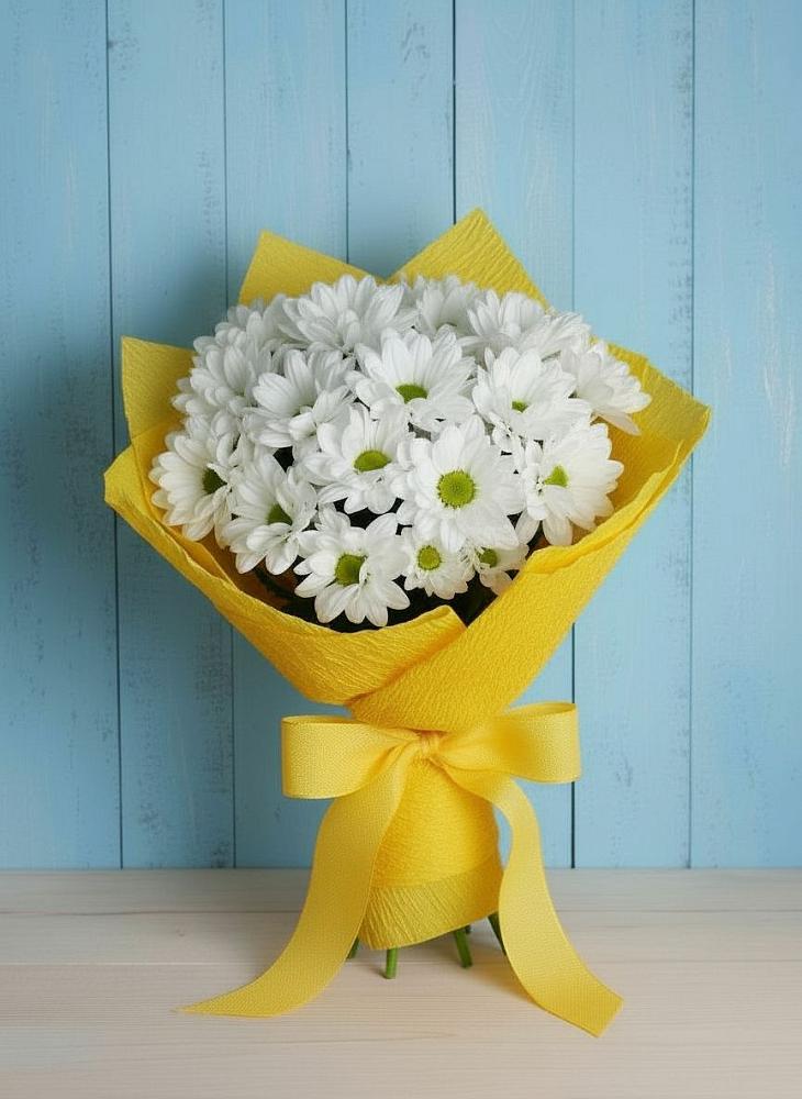 Букет цветов из: Хризантемы в Средней Елюзани