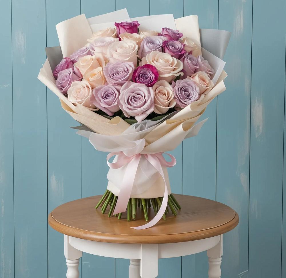 Букет цветов из: Розы в Средней Елюзани