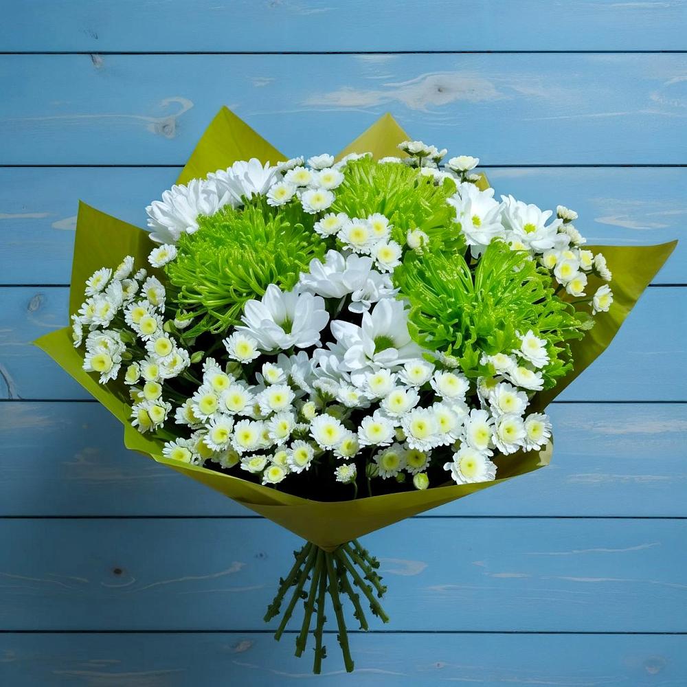 Букет цветов из: Хризантемы в Средней Елюзани