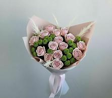 Букет цветов из:  Розы и Хризантемы в Средней Елюзани