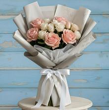 Букет цветов из:  Розы в Средней Елюзани