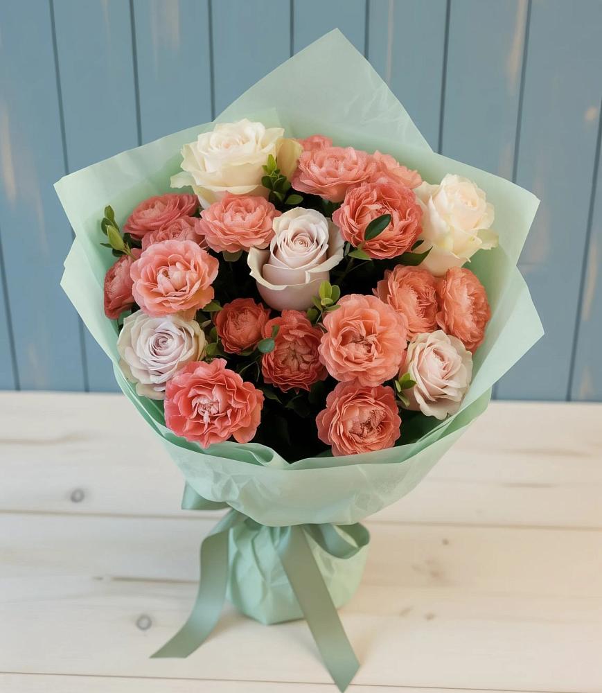 Букет цветов из: Розы в Средней Елюзани