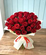 Букет 29 Красных роз #REPLACE_PRED# Средней Елюзани