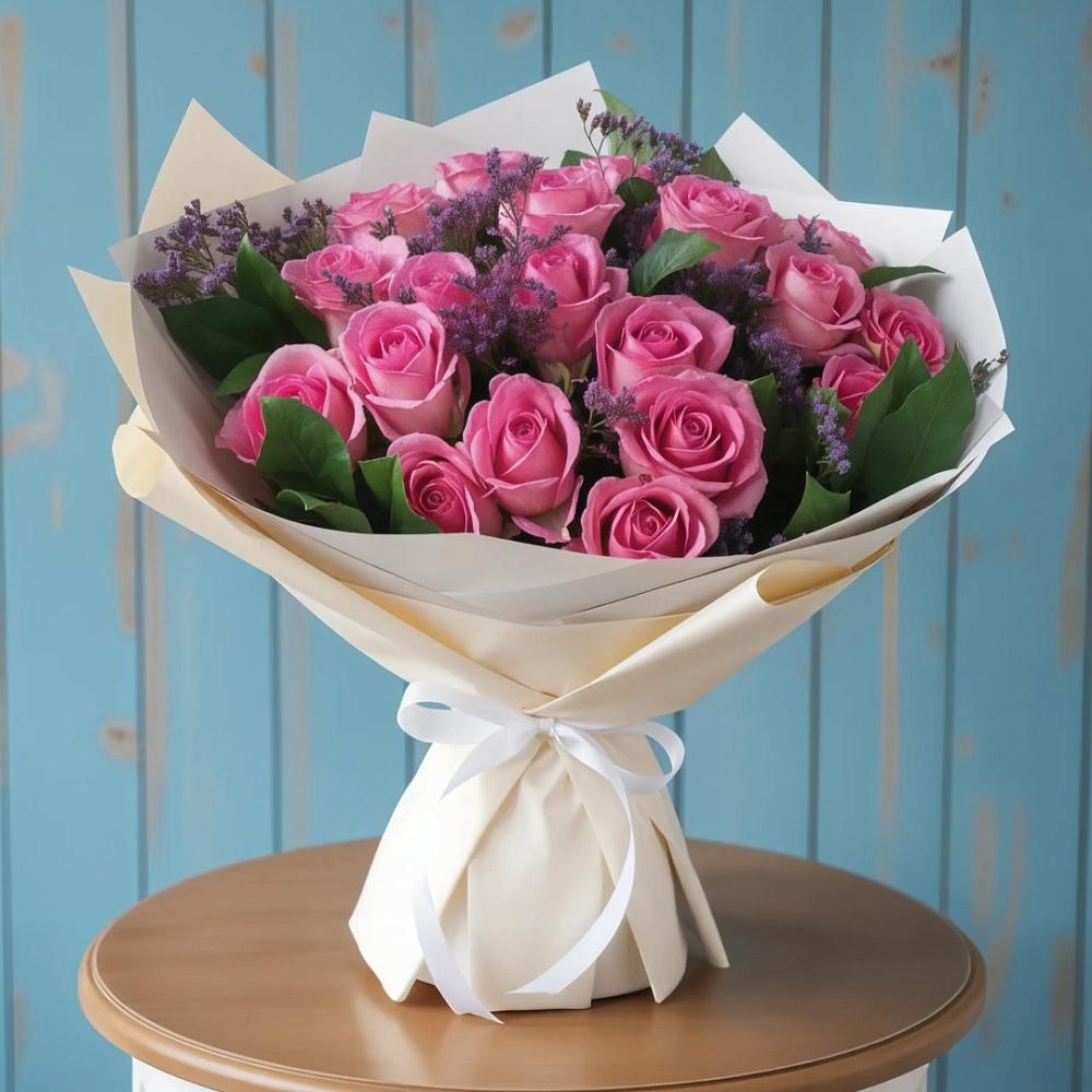 Букет цветов из: Розы в Средней Елюзани