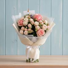 Букет цветов из:  Розы #REPLACE_PRED# Средней Елюзани