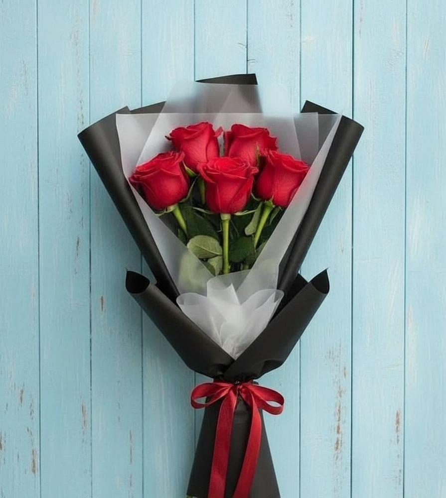 Букет цветов из: Розы в Средней Елюзани