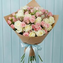 Букет цветов из:  Розы в Средней Елюзани