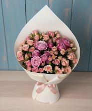 Букет цветов из:  Розы #REPLACE_PRED# Средней Елюзани